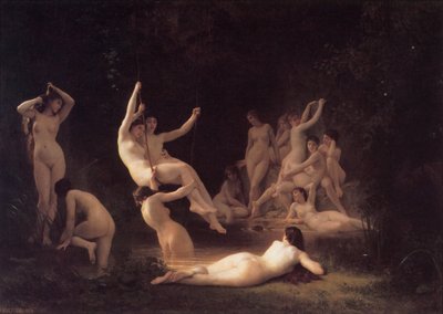 The Nymphs by William Adolphe Bouguereau